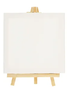 Холст на мольберте 8*8см, белый, в инд.уп.