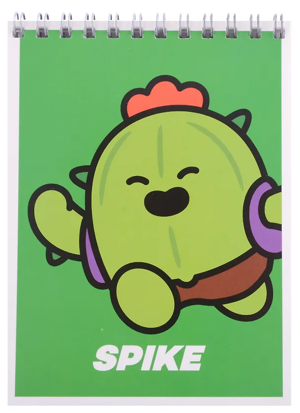 Блокнот А6 40 листов, нелинованный, "Leon, Amber, Emz, Nita, Frank" спираль, Brawl Stars 2913130 — 2