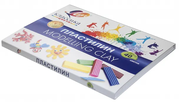 Пластилин «Классика», 40 цветов, 800 г, Луч 2977333 — 4