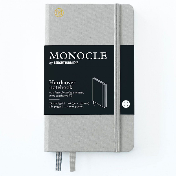 Записная книжка A6 98л тчк. "Monocle" тв.обл., цвет светло-серый, Leuchtturm1917 3183963 — 1