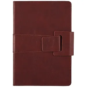 Ежедневник недатированный "Шеврет глосс", А5, 160 листов, коричневый