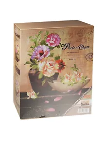 Фотоальбом на 200 фото Букет с вазой (10х15) (коробка)
