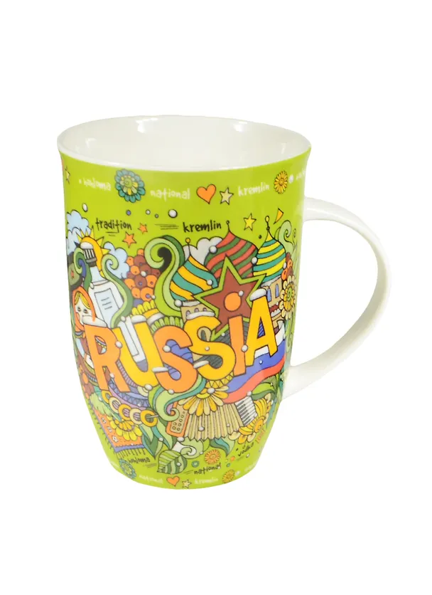 Кружка Russia в подарочной упаковке (153-634) (450мл) (6 видов) 2487509 — 1