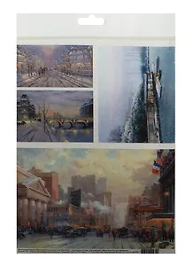 Декупажная карта Заснеженные улицы (A4) (Karal232)