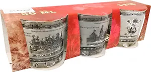 Стопки "Виды Великий Новгород" набор 3 штуки
