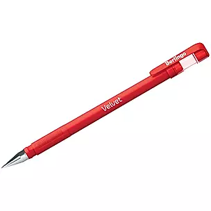 Ручка гелевая Berlingo, Velvet, красная 0,5 мм — 2931983 — 1