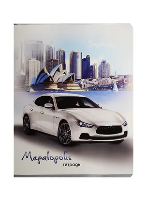 Тетрадь в клетку Феникс+, "Авто в мегаполисе", 48 листов, в ассортименте 240752