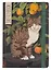 Скетчбук А5 80л "КОШКА НА ТАБУРЕТКЕ" 100г/м2, тв.обложка, выб.лак, резинка, мат.ламинация — 3099346 — 1