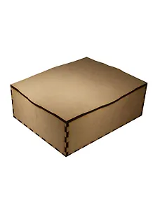 Шкатулка квадратная из МДФ (2150482) (31,7х26,7х11,5см) (игрушка из дерева) (упаковка)