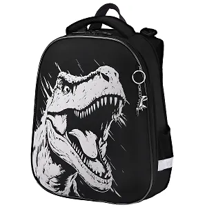 Ранец "Scary dino" 2 отделения, 38*28*14см., брелок, светящийся рисунок