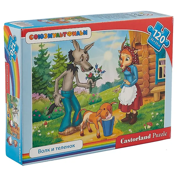 Пазл Castorland №12315 Волк и теленок 120эл. 32*23см 2661616 — 2