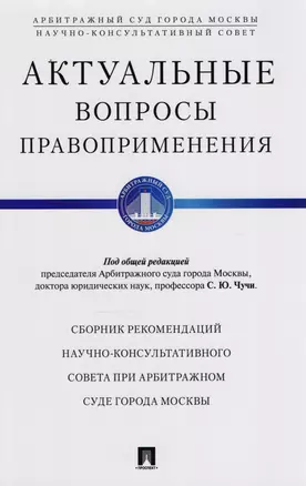 Актуальные вопросы правоприменения. Сборник рекомендаций Научно-консультативного совета при Арбитражном суде — 2609003 — 1