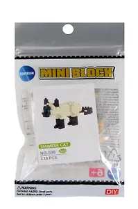 Конструктор Сиамский котенок, 138 элементов, пластик, во флоупаке