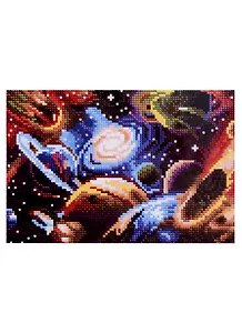 Алмазная мозаика "Яркие краски космоса", 22х32