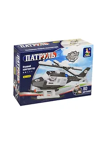 Конструктор пластмас. Патруль Полицейский вертолет (23305) (80дет.) (AUSINI) (6+) (коробка)