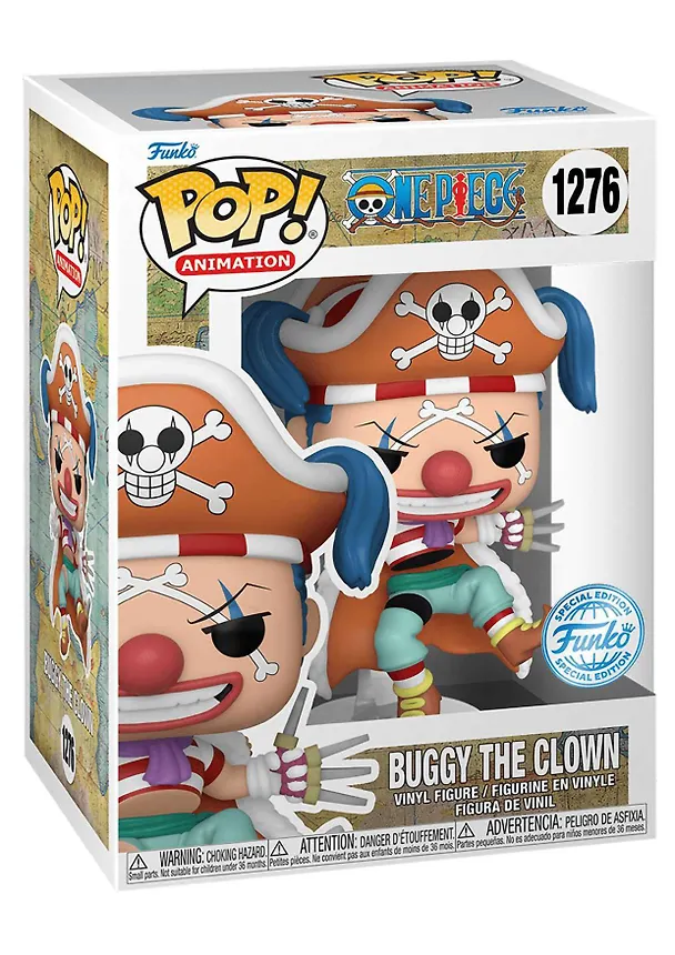 Фигурка Funko POP! Animation One Piece Buggy the Clown (Exc) (1276) (Fun66428) 3118942 — 2