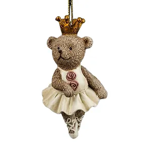 Новогоднее подвесное украшение ErichKrause Decor Принцесса медведей (пластик) (10см) (58967)