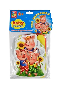 Игровой набор Мяг. пазлы Baby Puzzle Сказки Три поросенка (VT1106-37) (2+)