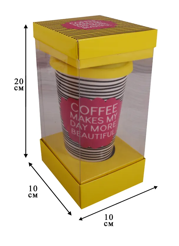 Стакан керамический Coffee makes my day (ПВХ бокс) 2580894 — 2
