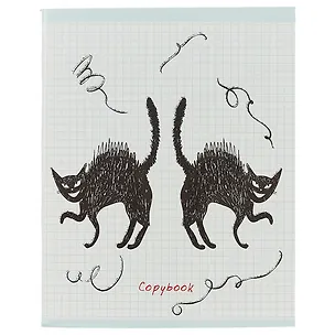 Тетрадь в клетку Unnika, "Хитрые коты", 96 листов, в ассортименте 244926