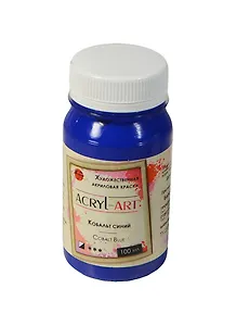 Краска акриловая "Акрил-Арт" кобальт синий,100мл,банка, Таир