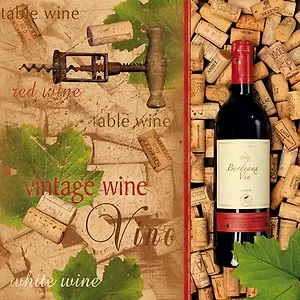 Салфетки Maki бум. сервировочные Вино (SLOG019101) (33х33) (20шт) (3сл)