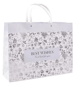 Пакет А3 44*32,5*12 "Best wishes" жен., бум.мат.ламинат