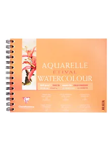 Альбом для акварели 180*240 12л "Etival" гребень, 300г/м2, Clairefontaine