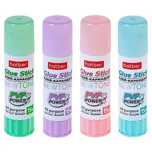Клей-карандаш 15г "NEWtone Pastel", Hatber
