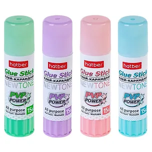 Клей-карандаш 15г "NEWtone Pastel", Hatber 3172997