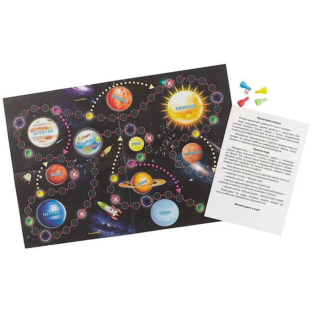 Настольная игра Рыжий кот Мини-игры. Солнечная система ИН-7358 2416380 — 3