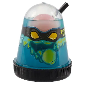 Игрушка слайм, Лизун Слайм ниндзя Slime Ninja, 2 в 1 смешивай цвета, синий и желтый, 130гр.