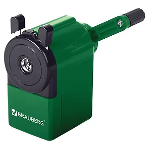 Точилка механическая "JET", металлический механизм, корпус зеленый