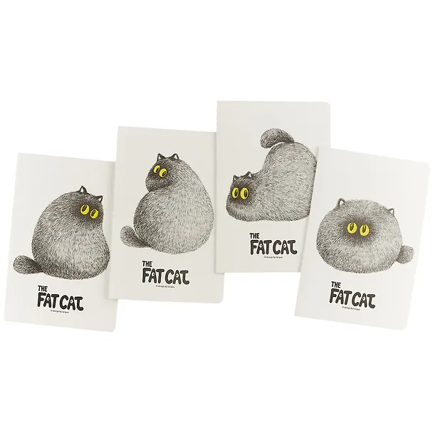 Тетрадь общая «Fat cat», 44 листа в линейку, А5, в ассортименте - Languo 246120 — 3