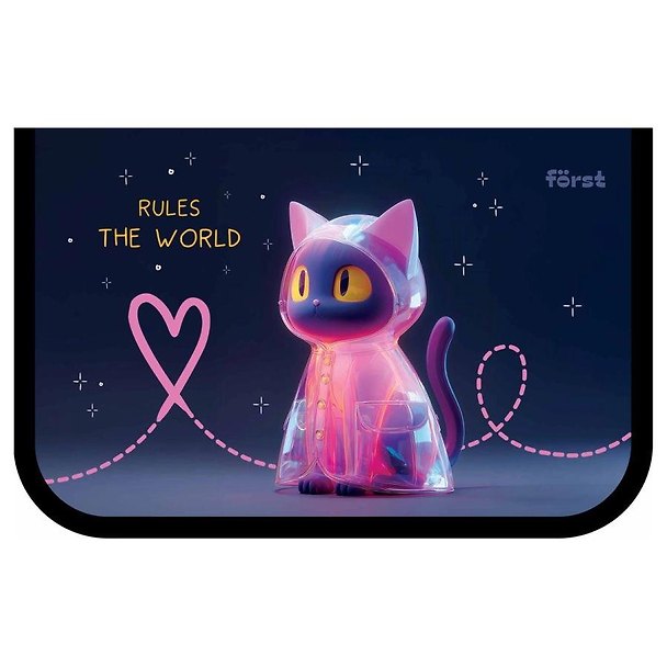 Пенал 1отд. "The Star Cat" 20*13см, ламин.картон, инд.уп. 3179789 — 1