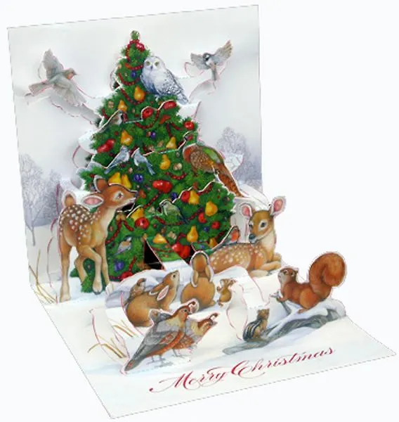 3D открытка Елка (Woodland Tree) (квадрат) (938) 2394802 — 1