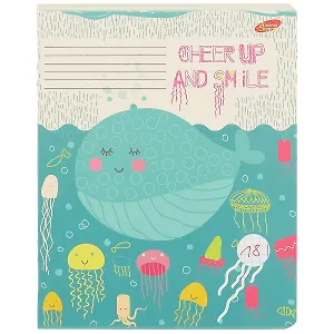 Тетрадь в клетку Academy Style, "Мультяшки (животные)", 18 листов, в ассортименте