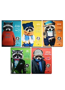 Тетрадь в клетку ПЗБМ, "Е-нот", 48 листов, в ассортименте