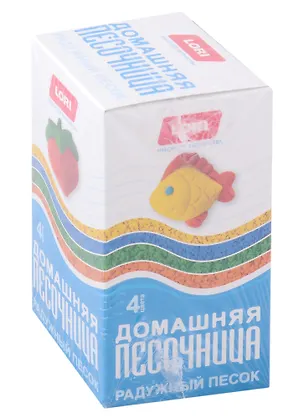 Набор для творчества Домашняя песочница "Радужный песок" 4 цвета по 80 гр 2943073