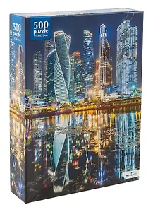 Пазл 500 элементов. "Небоскребы Москва-Сити"