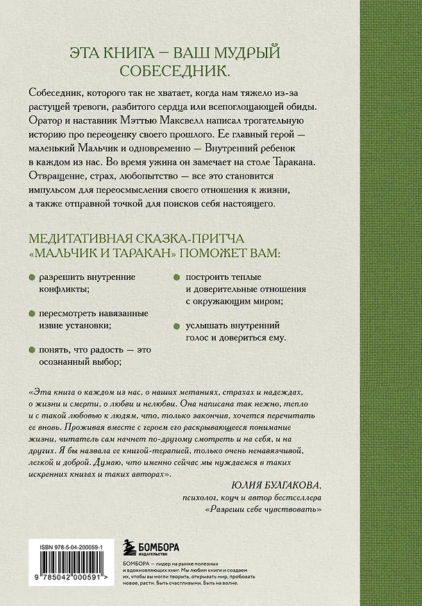 Книга Мальчик и таракан. История для тех, кто устал быть заложником своих мыслей (Мэттью Максвелл) — 2