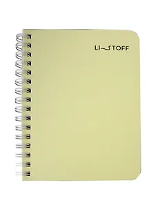 Записная книжка А6 80л кл. "Foliage" пласт.обл., спираль