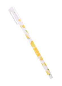 Ручка гелевая "Лимоны", пиши-стирай синяя, в ассортименте