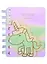 Записная книжка А7+ 100л лин. "Happy unicorns" спираль, вырубн.блок, тиснение фольгой, инд.уп., ассорти — 2881065 — 1