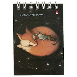 Блокнот «Волшебные лисы», клетка, 40 листов, А7