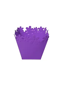 Горшок оцинкованный фиолетовый (139746) (10х11см)