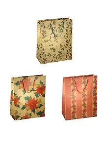 Пакет подарочный крафт А4 "Новогодний" ассорти,Kairui