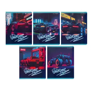 Тетрадь в клетку Listoff, "Драйв и скорость", 48 листов, в ассортименте