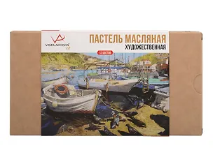 Пастель художественная масляная 12цв базовый, к/к, VISTA-ARTISTA 3139590