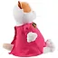 Мягкая игрушка Ли-Ли в малиновом платье с цветочками (27 см) (LK27-020) — 2639807 — 2